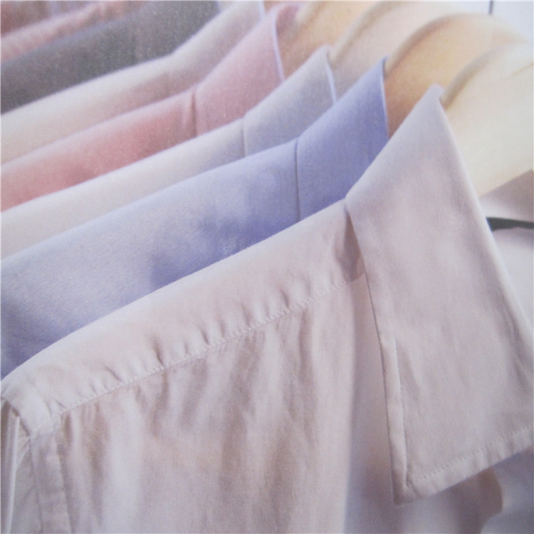 现货供应 全棉100支双股斜纹 精梳棉免烫整理 衬衫面料批发