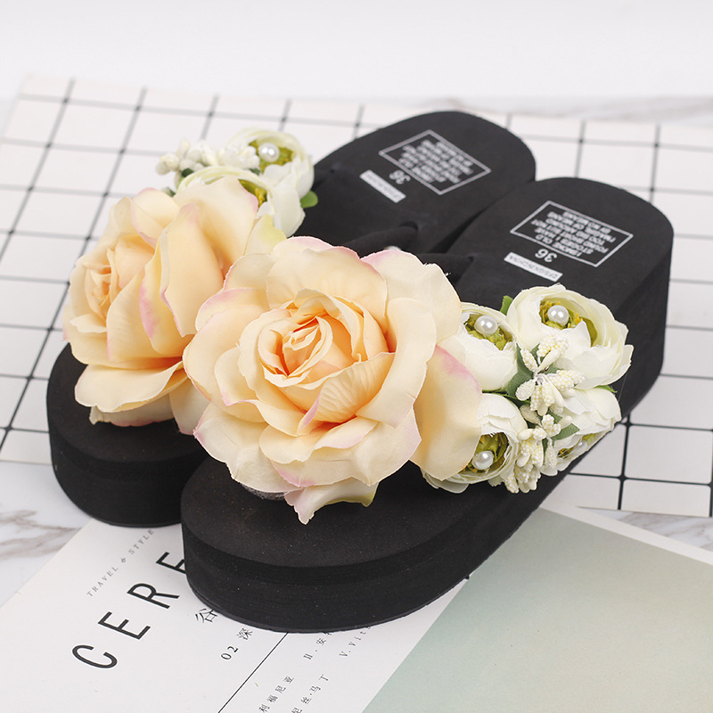 검은 바닥 샴페인 장미 4 m 흰색 티백