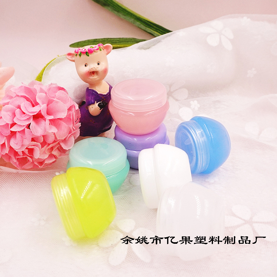 5克蘑菇面霜盒 膏霜瓶化妆品包装分装瓶面霜试用装小样瓶