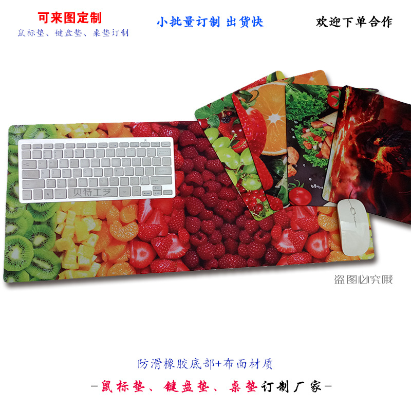 Rubber Cloth Mouse Pad (Beter) Custom Printed Large Desk Mat, Multiple Sizes & Thicknesses
