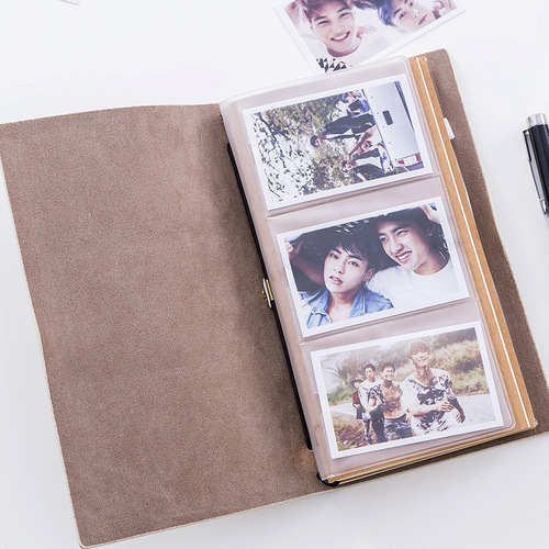 Boxed A5 retro loose-leaf hand ledger Korean notepad travel record stamped portable diary business notebook
