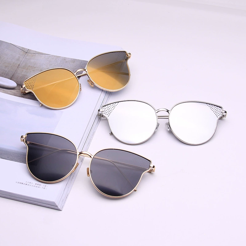 Sunglasses, metal fashionable glasses, internet celebrity