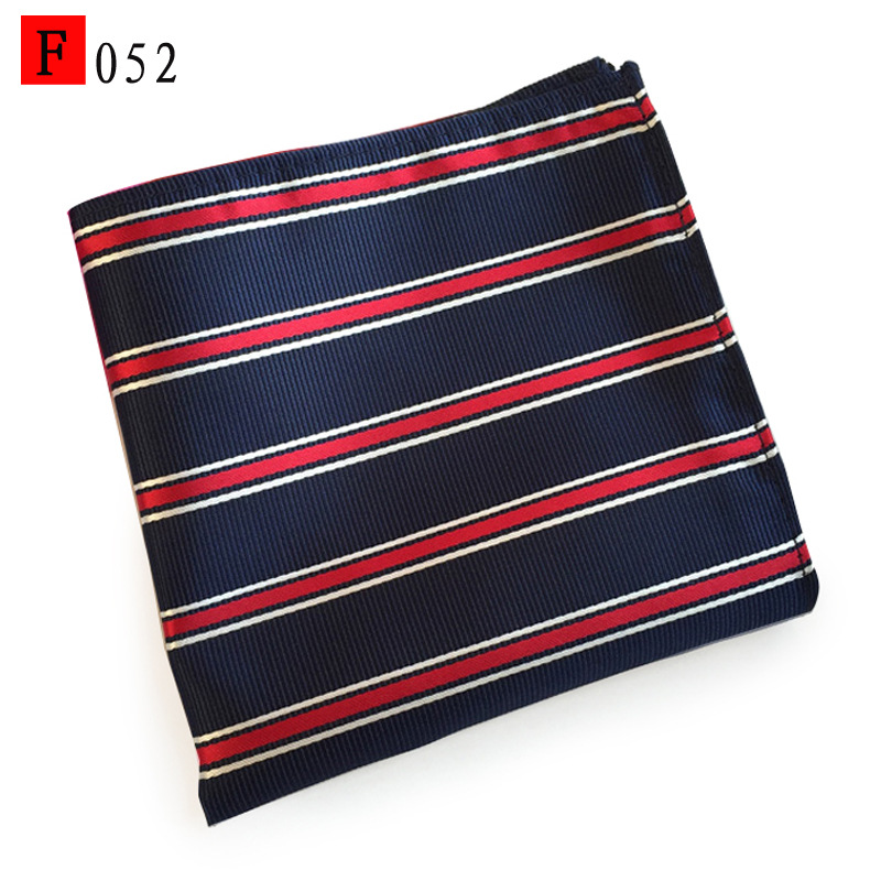 En stock suministro de poliéster jacquard puntos de anacardo moda casual Toalla de bolsillo de los hombres pequeña bufanda cuadrada pañuelo Toalla de pecho