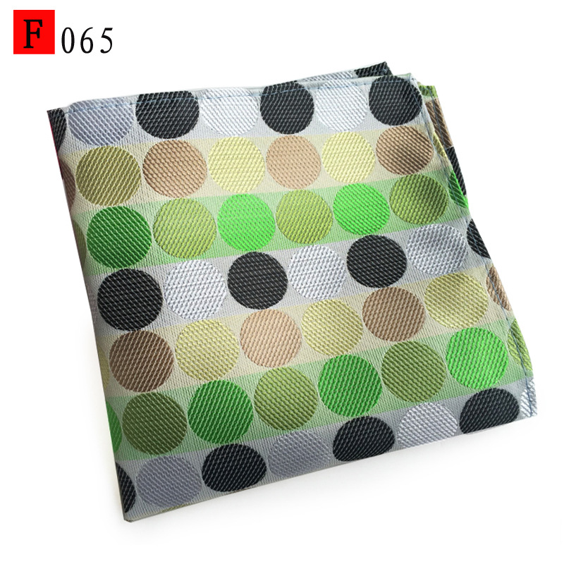 En stock suministro de poliéster jacquard puntos de anacardo moda casual Toalla de bolsillo de los hombres pequeña bufanda cuadrada pañuelo Toalla de pecho