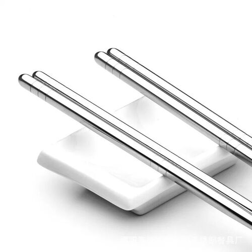 Stainless steel chopsticks 304/201 household staff canteen school hotel restaurant hollow chopsticks
