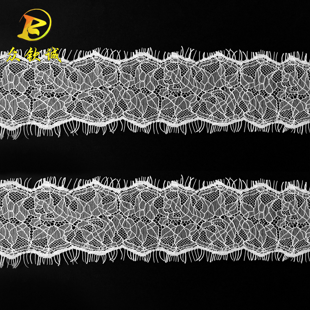 7cm宽 眼睫毛蕾丝花边 锦纶蕾丝花边 DIY服饰辅料蕾丝面料