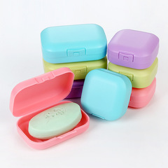 A2444 Travel Portable Soap Dish Drain Face Soap Box Creative Large with Lid Sealed Soap Box