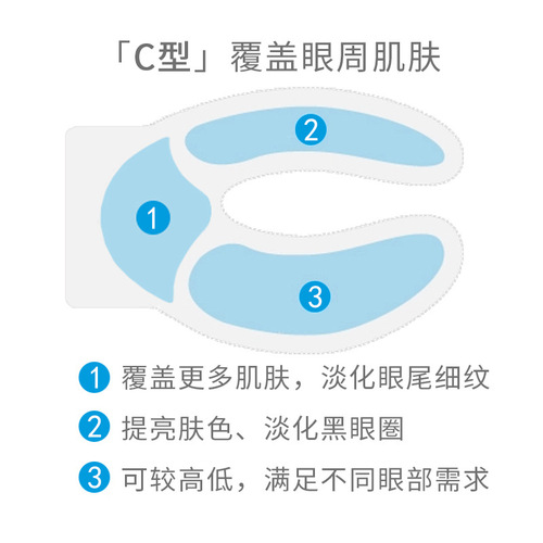 化妆品 蚕丝眼膜贴 滋润眼周眼角眼部肌肤补水保湿眼膜护肤批发