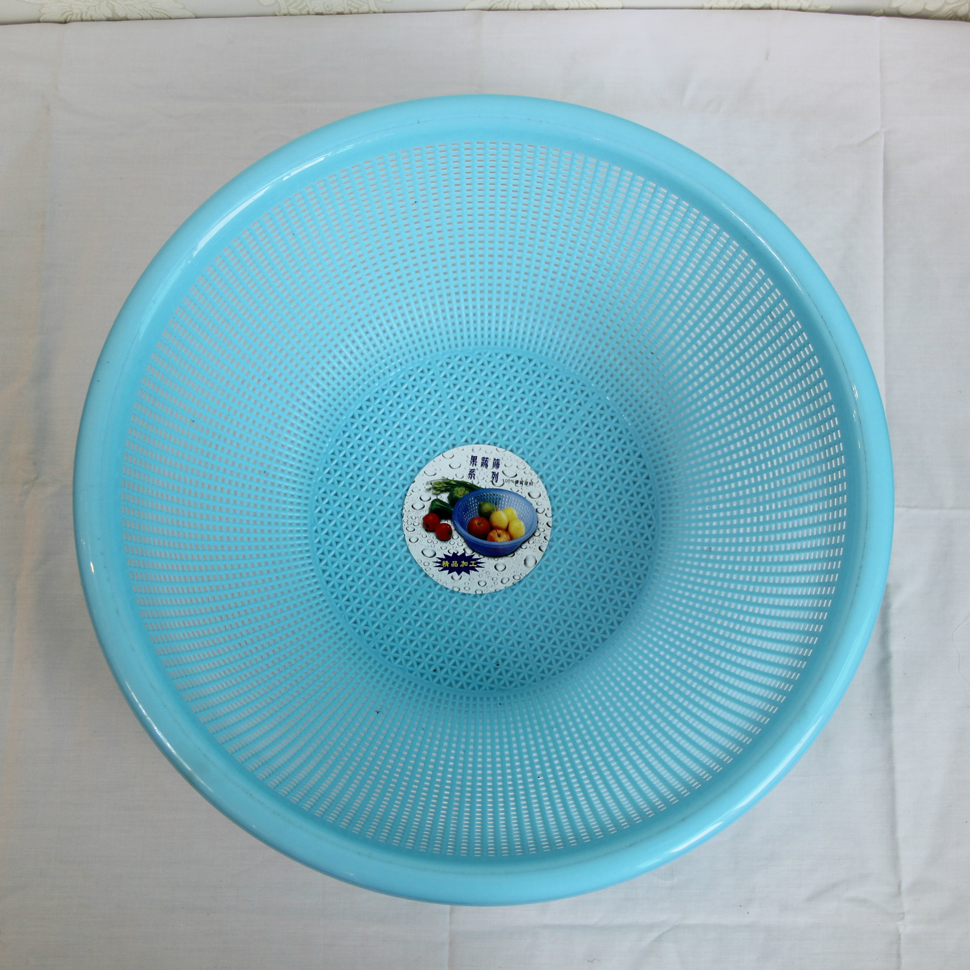 厂家直供酒店洗米筛圆形大号加厚米箩耐用洗菜沥水篮子精品果蔬筛