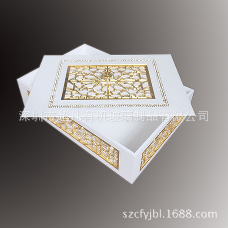 厂家生产亚克力收纳盒储物盒高档方形礼品礼盒有机玻璃收纳物品盒