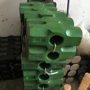 Self-produced and self-sold octagonal hammer big hammer eight-pound hammer head reverse pile hammer head red green black durable carbon steel hammer head