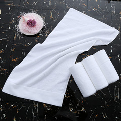 Wholesale pure cotton hotel thick absorbent face towels for home daily use beauty salon hotel embroidery logo face towels