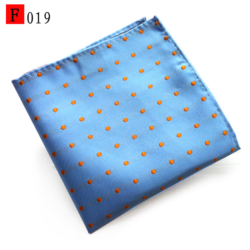 En stock suministro de poliéster jacquard puntos de anacardo moda casual Toalla de bolsillo de los hombres pequeña bufanda cuadrada pañuelo Toalla de pecho