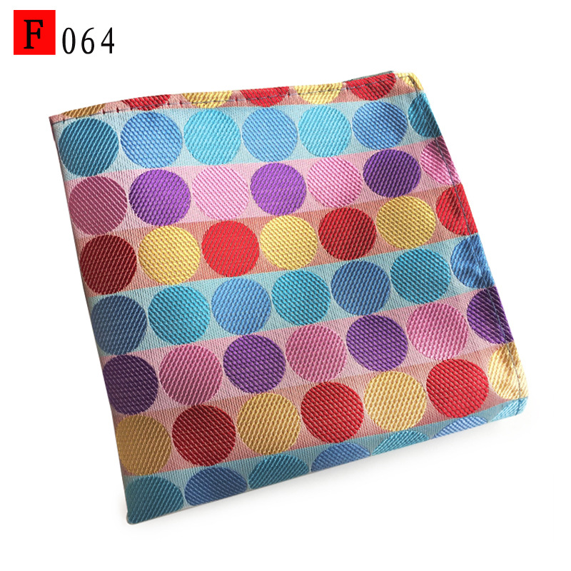 En stock suministro de poliéster jacquard puntos de anacardo moda casual Toalla de bolsillo de los hombres pequeña bufanda cuadrada pañuelo Toalla de pecho