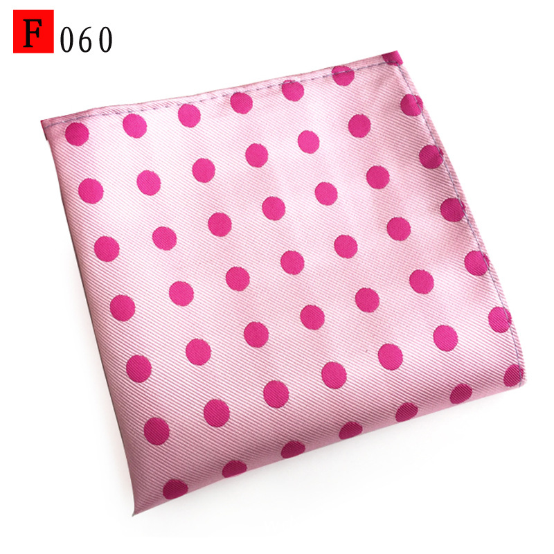 En stock suministro de poliéster jacquard puntos de anacardo moda casual Toalla de bolsillo de los hombres pequeña bufanda cuadrada pañuelo Toalla de pecho