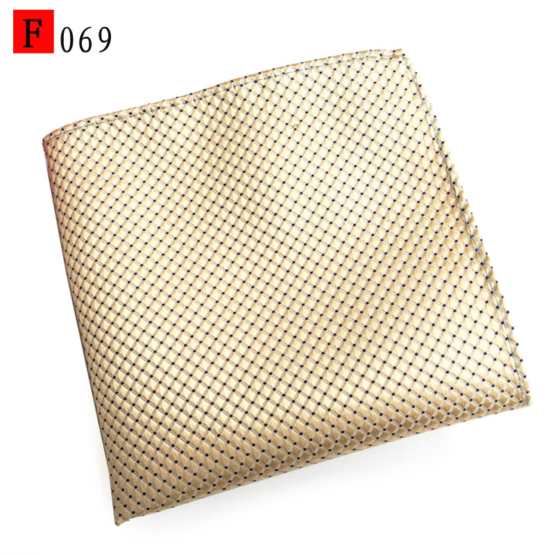 En stock suministro de poliéster jacquard puntos de anacardo moda casual Toalla de bolsillo de los hombres pequeña bufanda cuadrada pañuelo Toalla de pecho