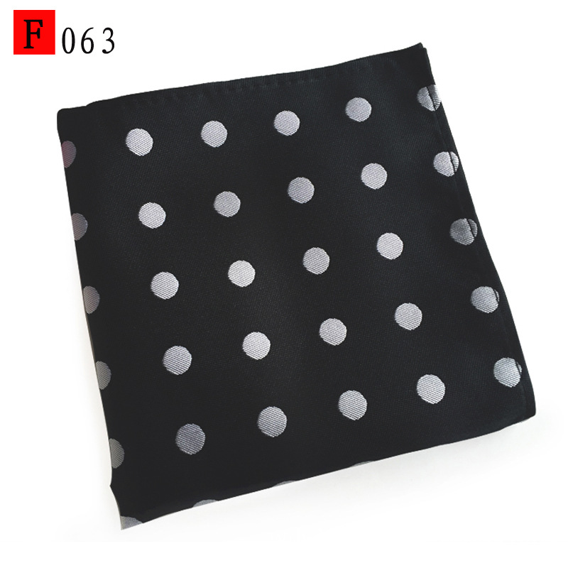 En stock suministro de poliéster jacquard puntos de anacardo moda casual Toalla de bolsillo de los hombres pequeña bufanda cuadrada pañuelo Toalla de pecho