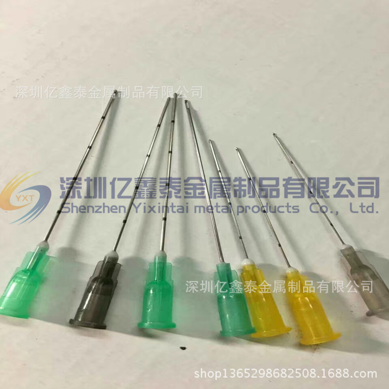 一次性医疗微波消融针注射填充抽脂针 不锈钢毛细管磨尖倒角加工