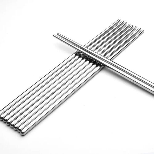 Stainless steel chopsticks 304/201 household staff canteen school hotel restaurant hollow chopsticks