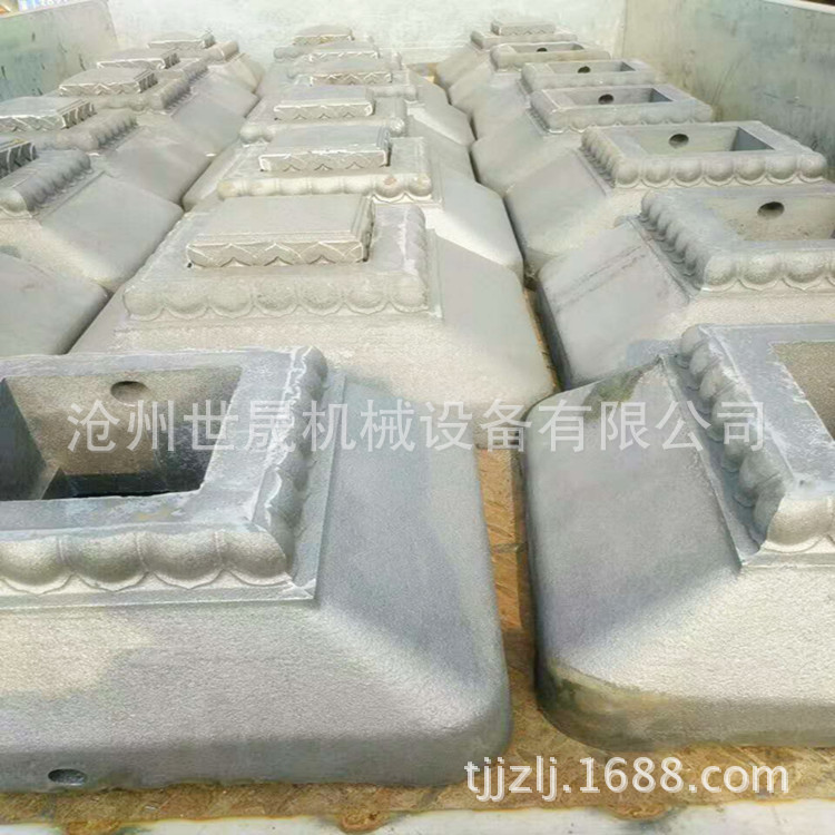 年底特惠 现货供应铸铁配重马路墩280*400*150 京式护栏底座|ru