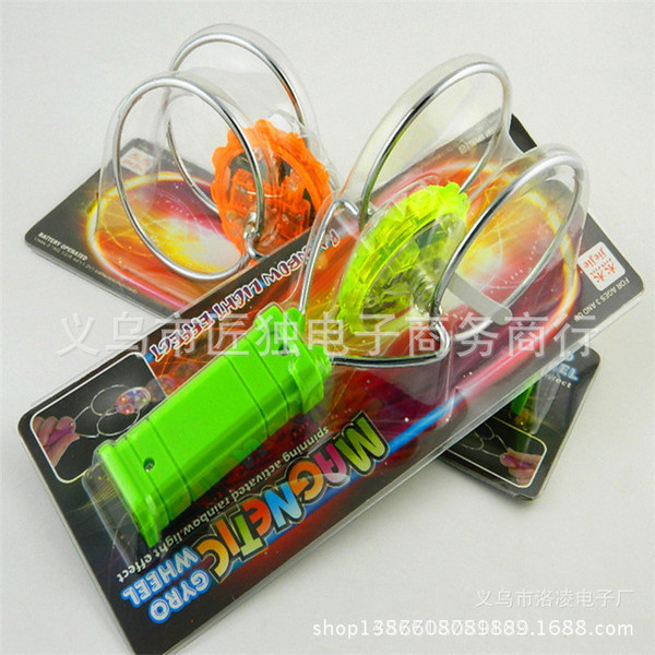 Big colorful magnetic spinning top