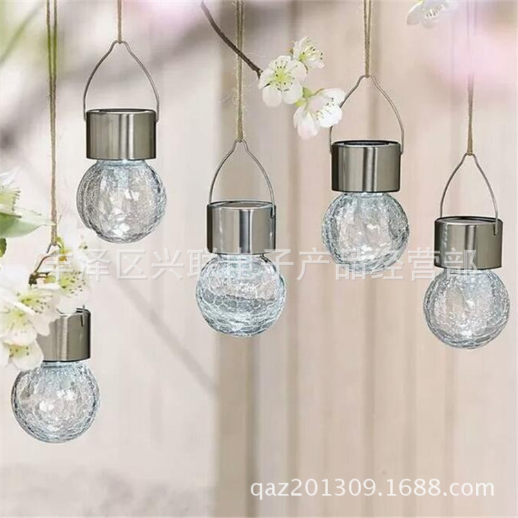 Garden outdoor lamp 20L solar bubble ball lamp string glass crystal ball lamp indoor Christmas holiday outfit
