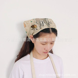 遇见 Креативный противообрастающий и пыленепроницаемый кухонный платок, треугольный платок с рисунком, фартук для домашней кухни и головной платок, горячая распродажа