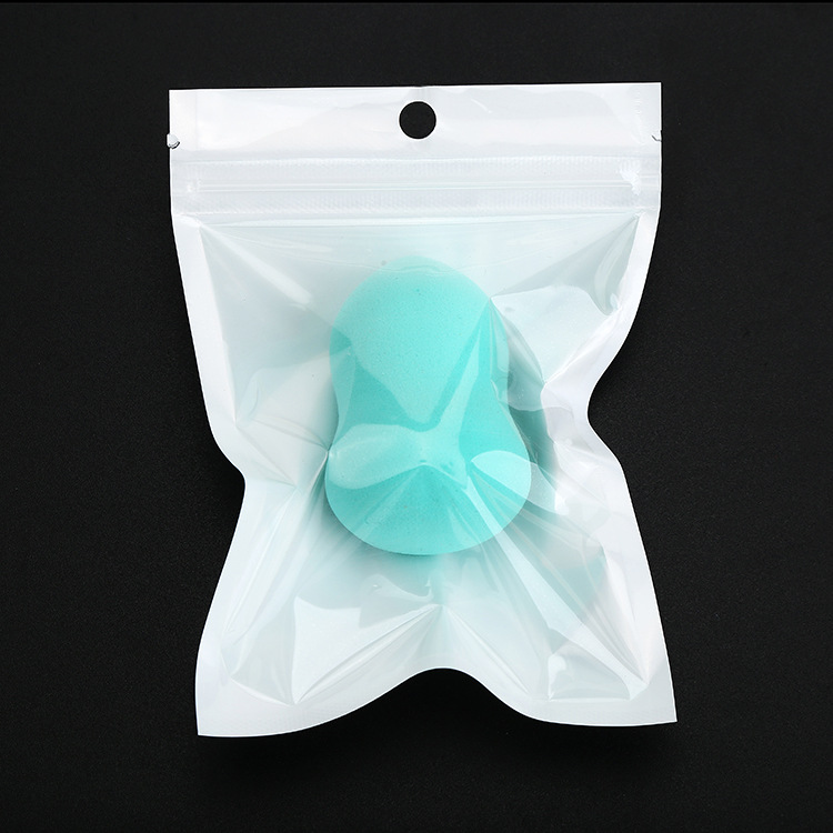 Boutique 4*6 large bubble water large water drop gourd oblique cut non-latex powder puff cosmetic cotton makeup egg outer packaging