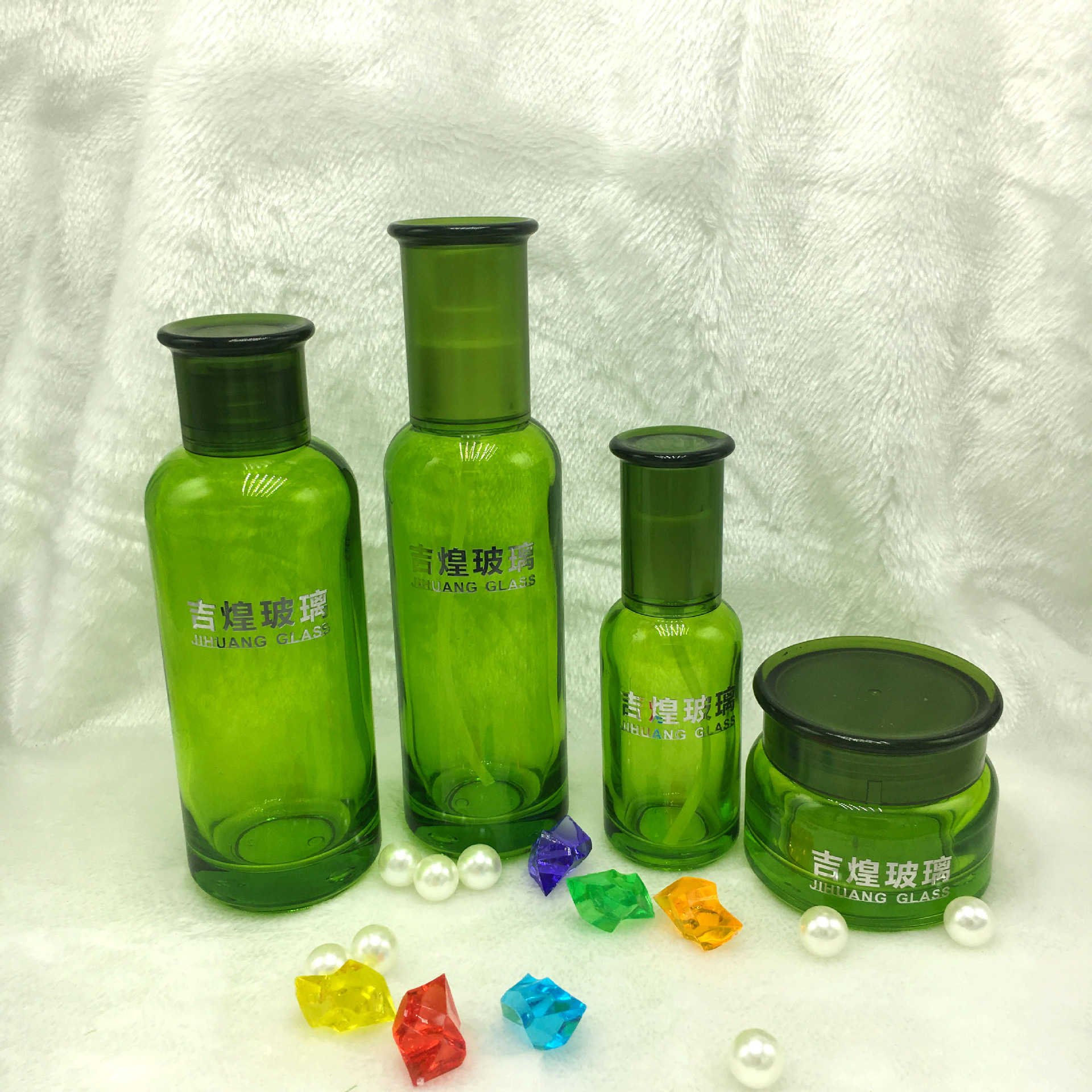 供应化妆品包材 玻璃瓶 玻璃制品 水乳霜分装瓶 型号JH1115