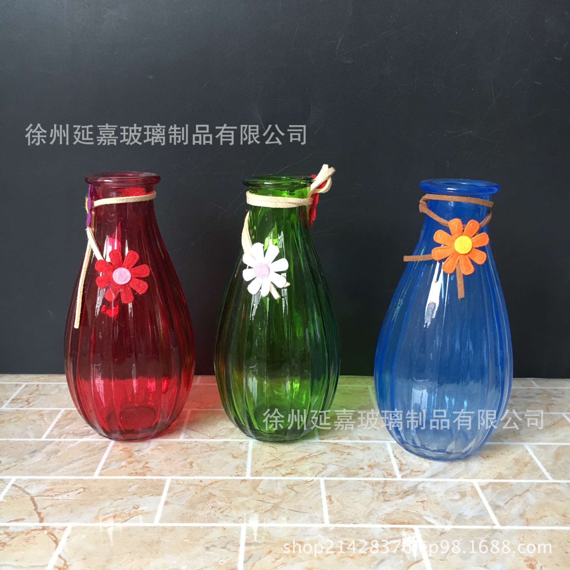 西餐厅 玻璃花瓶 透明一支花花瓶 客房花瓶简约餐桌装饰 可喷色