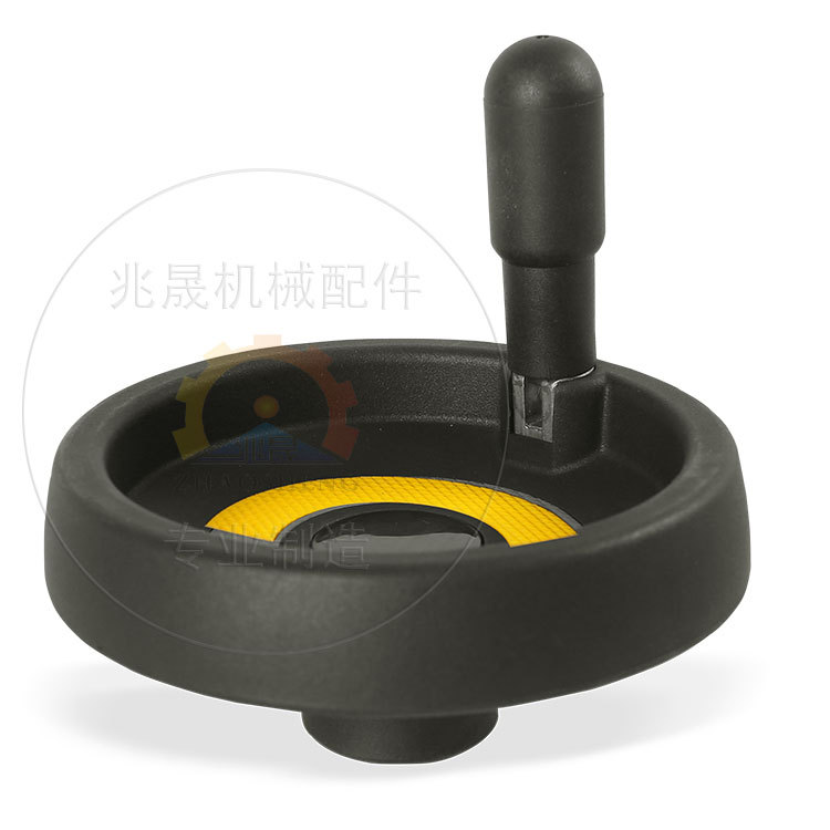 兆晟100302尼龙实心手轮塑料满辐手轮圆轮缘机床车床手轮厂家