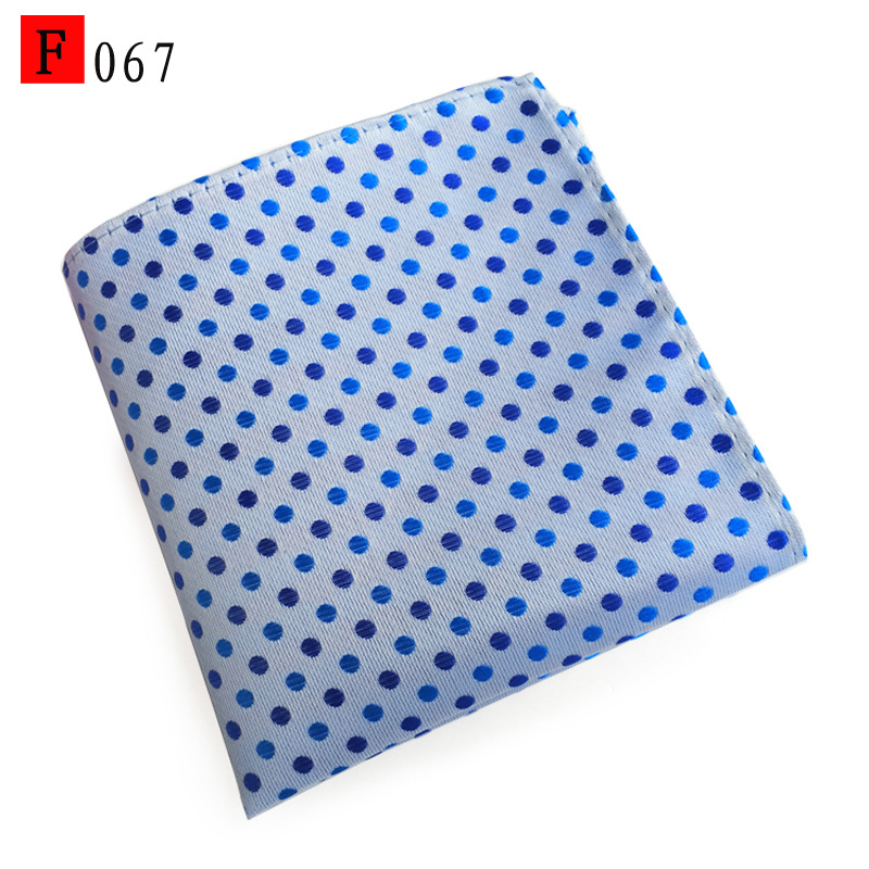 En stock suministro de poliéster jacquard puntos de anacardo moda casual Toalla de bolsillo de los hombres pequeña bufanda cuadrada pañuelo Toalla de pecho