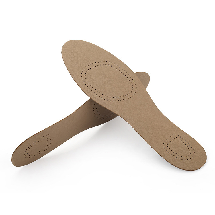 Al por mayor primera capa de piel de oveja almohadilla Plantilla de cuero genuino transpirable sudor-absorbente desodorante descompresión refrescante activado de látex de carbono pad deportes