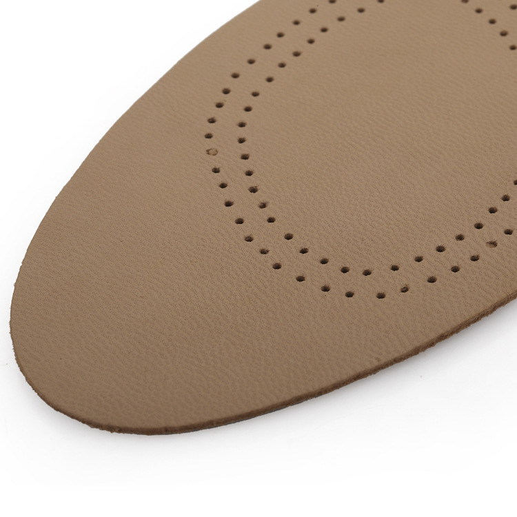 Al por mayor primera capa de piel de oveja almohadilla Plantilla de cuero genuino transpirable sudor-absorbente desodorante descompresión refrescante activado de látex de carbono pad deportes