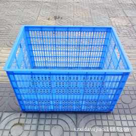 厂家供应10号大号工业服装周转箩 PE有孔物流快递框