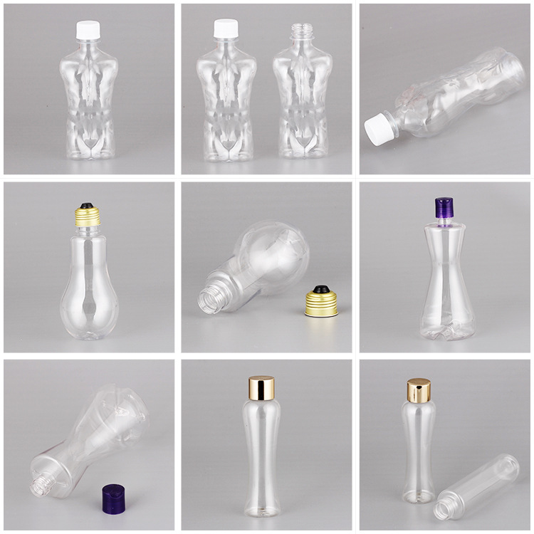 厂家供应pet塑料瓶 500ml创意饮料瓶 凹印奶茶果汁瓶批发