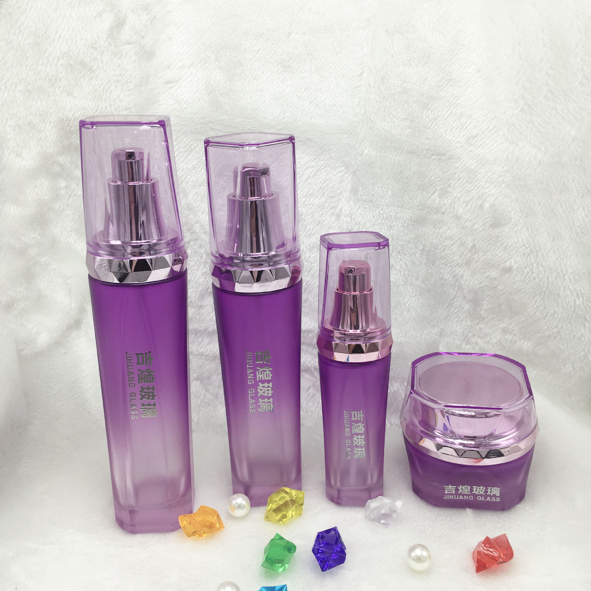 供应化妆品包材 玻璃瓶 玻璃制品 水乳霜分装瓶 型号JH1204