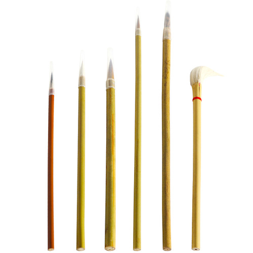 Jingdezhen blue and white hook line pen divided into mixed water pen new color pen filling pen overglaze painting pen small white cloud rabbit hair brush