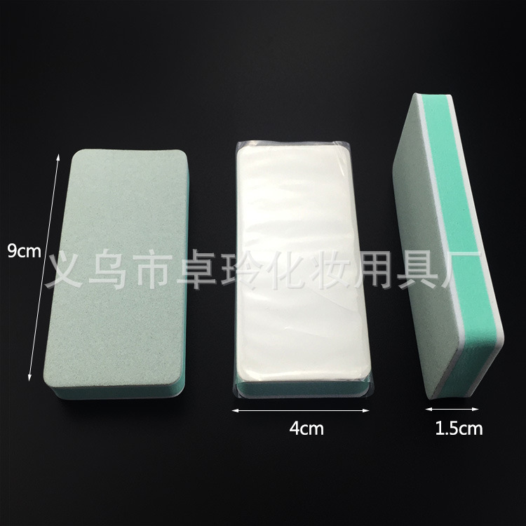 Wenwan herramientas de doble cara tablero de pulido nogal pulido bloque manicura wenwan pulido bloque de plata ventas directas de la fábrica