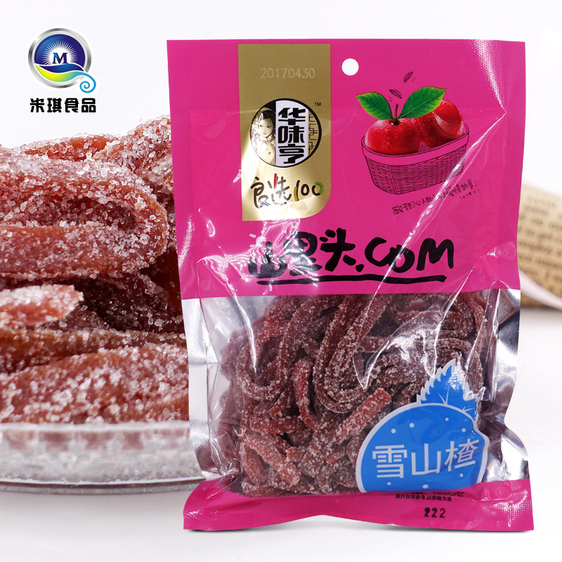 华味亨雪山楂180g  休闲零食品蜜饯 酸甜可口果糕山楂卷山楂片