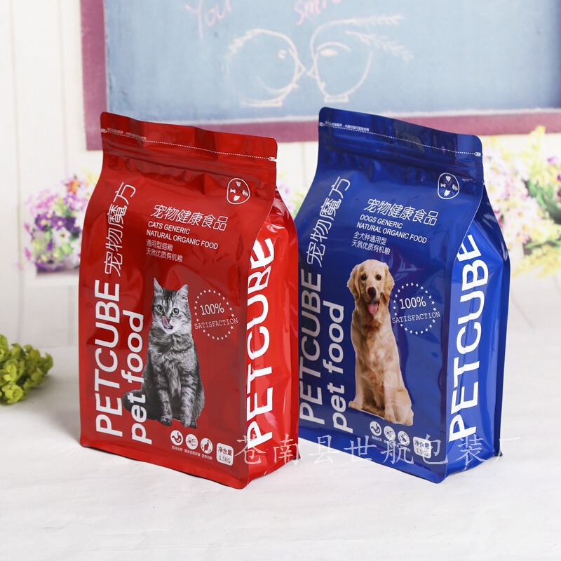 Cat Food, Dog Food, Food Packaging, Aluminum Foil Bags, Tea, Nuts, Aluminum-Coated Self-Standing Self-Sealing Bags, Pet Eight-Sided Sealing Packaging Bags Cat Food, Dog Food, Food Packaging, Aluminum Foil Bags, Tea, Nuts, Aluminum-Coated Self-Standing Self-Sealing Bags, Pet Eight-Sided Sealing Packaging Bags