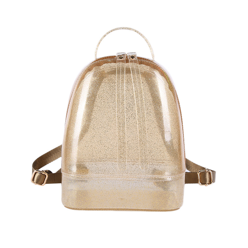 Bolso cosmético de La jalea de las mujeres ocasionales del verano 2019 nueva mochila Coreana de La jalea mochila simple de la moda