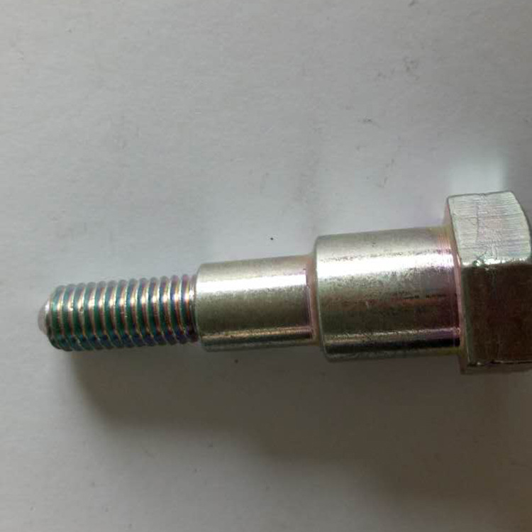 8.8级镀锌六角头螺栓外六角头螺丝杆黄锌平弹垫组合螺栓螺母M6M8