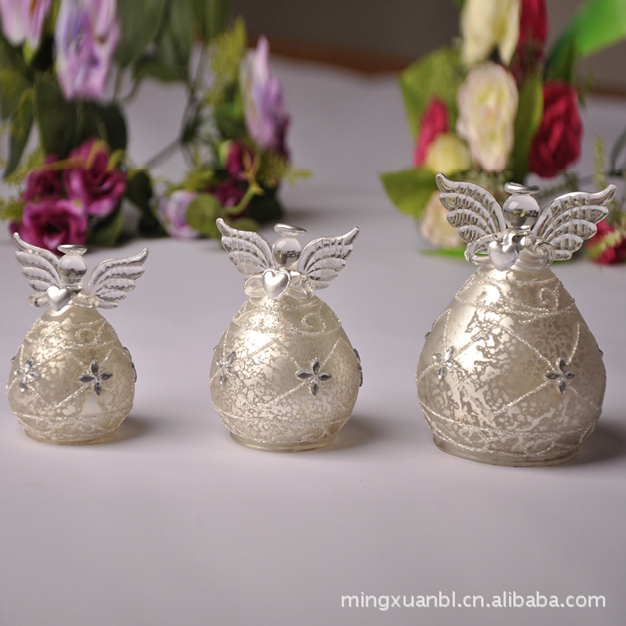 Estilo europeo hermoso helado translúcido bendición Ángel regalo de boda artesanía creativa