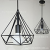 Country retro bar diamond ceiling lamp for living room, American style, wish