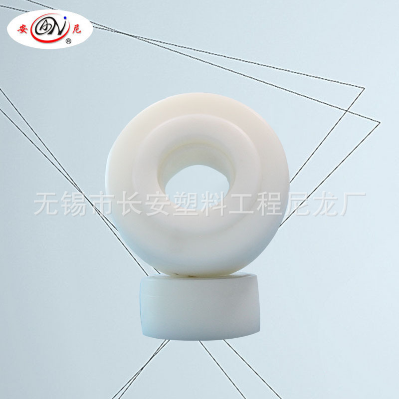 【塑料轮】厂家直销工业脚轮尼龙轮 专业生产耐磨白尼龙万向脚轮