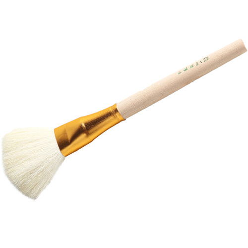 Ceramic water replenishing pen to sweep away dust large-headed pen Ceramic blank tire water replenishing brush Plain tire dust removal pen Wooden handle wool pen