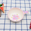 Children's handle, cartoon cute tableware, ceramic soup bowl for food, wholesale, fall protection