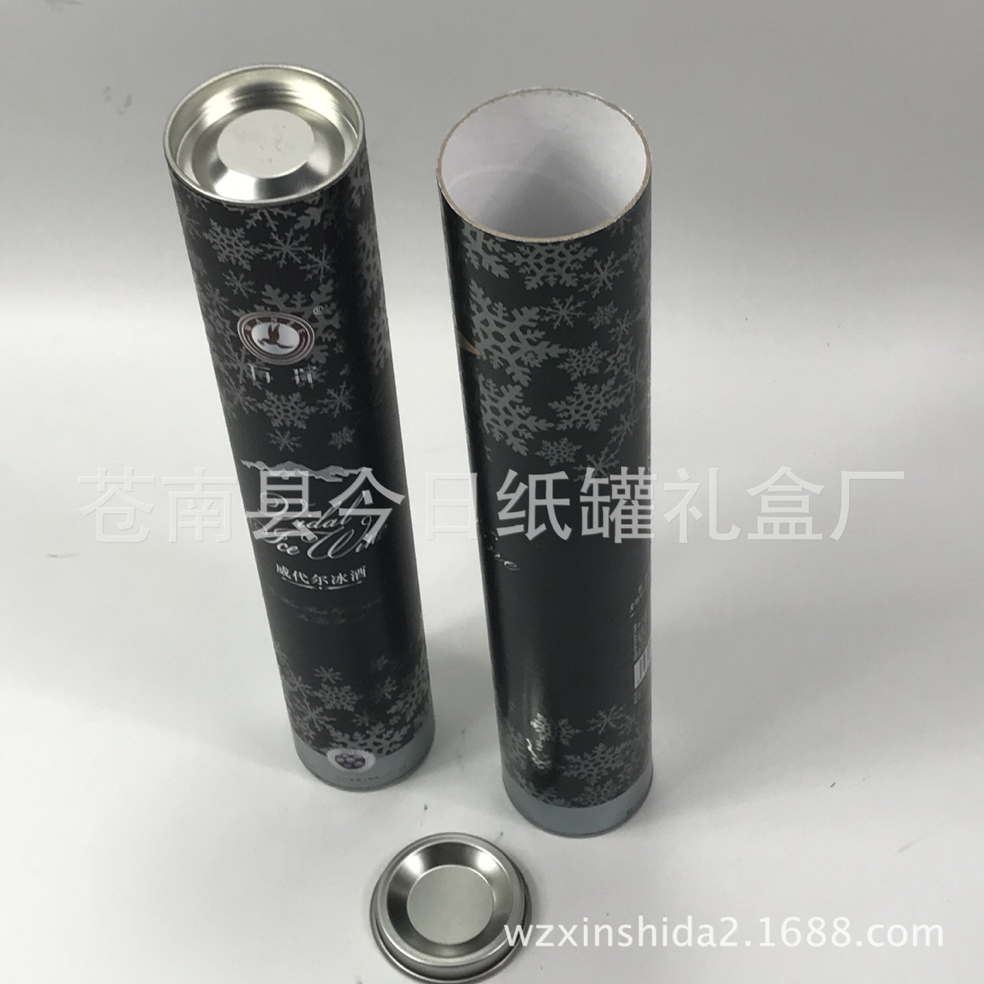 厂家定 做干红酒纸罐 葡萄酒纸罐 马口铁茶叶纸罐纸筒量大从优