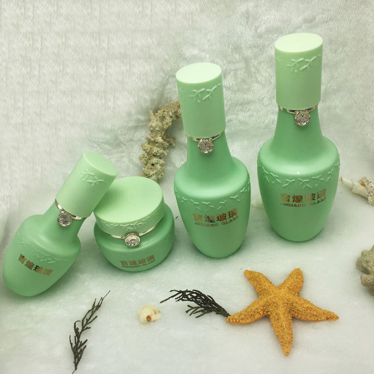 供应化妆品包材 玻璃瓶 玻璃制品 水乳霜分装瓶 型号JH1245